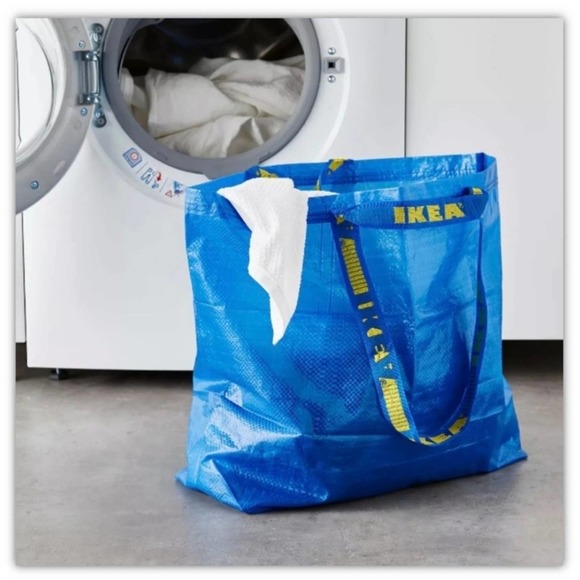 IKEA - FOUR (4) Frakta Blue Reusable Tote Bags--Large, Medium, Small and XS Bags - Picture 6 of 11